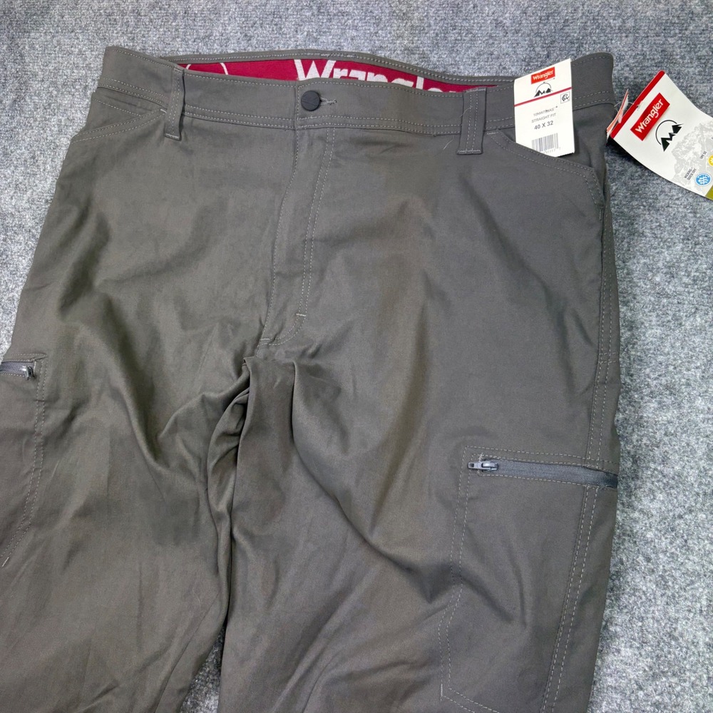 Wrangler Performance Zip Cargo Pants Mens 40x32 Grey Straight Fit 10NW788AS